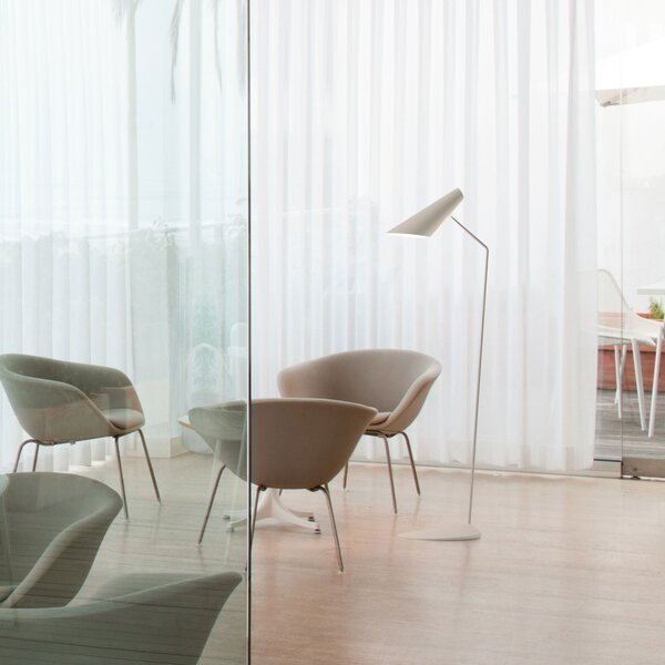 Vibia I.Cono 0712 Lampadar de designer, alb, Alb, Camera de zi / sufragerie, Plastic, Scandinavă, Lumină de lectură
