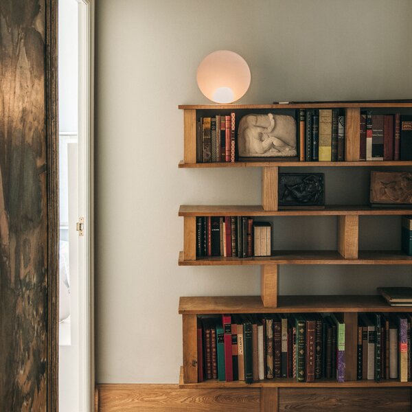 Vibia Lampa de masă LED Musa 7400, roz, Ø 26 cm, verticală, reglabil, Roz / Rosé, Camera de zi / sufragerie, Metal, Modern