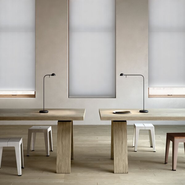 Vibia Lampa de masă LED Pin 1655, lungime 40 cm, negru, Negru, Studiu / Birou, Metal, Modern