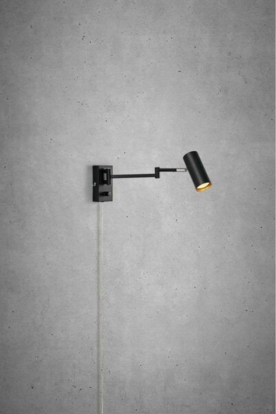 Lampă de perete Markslöjd, Negru, Camera de zi, Metal