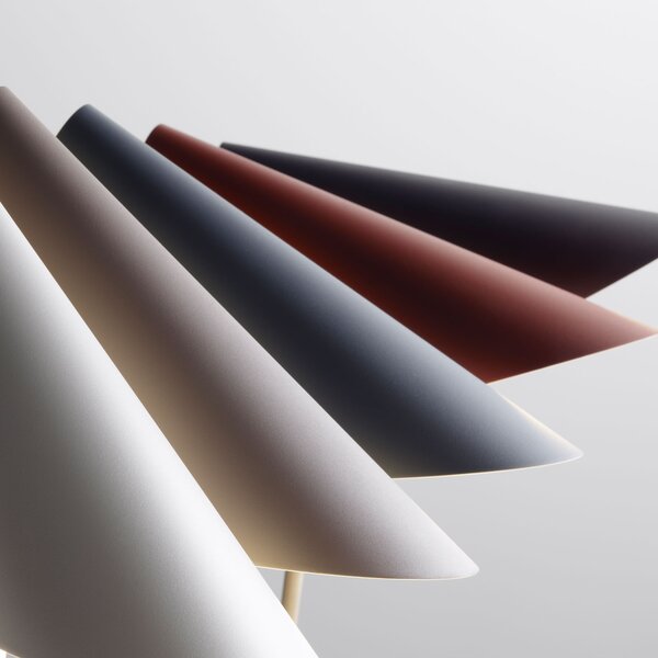 Vibia Lampă de masă I.Cono 0700, gri, Gri, Camera de zi / sufragerie, Metal, Modern