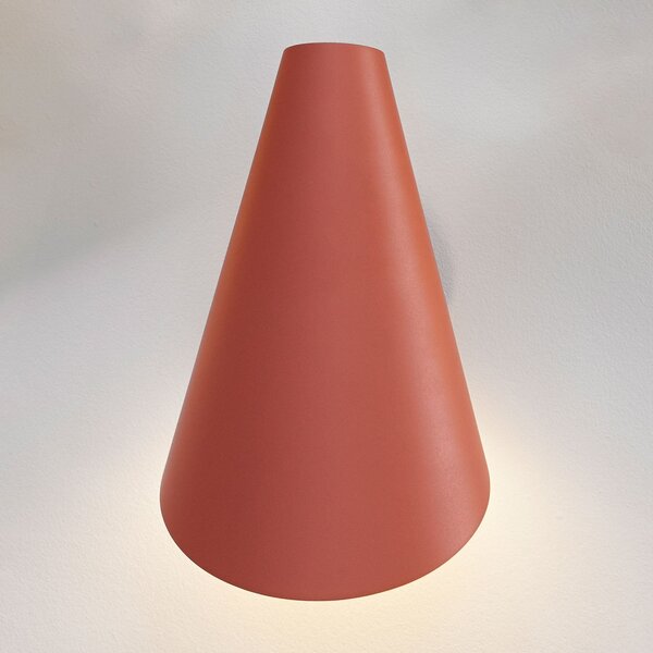 Vibia I.Cono 0720 Aplică de perete, 28 cm, roșu-maro, reglabil, Roșu, dormitor, Plastic, Modern