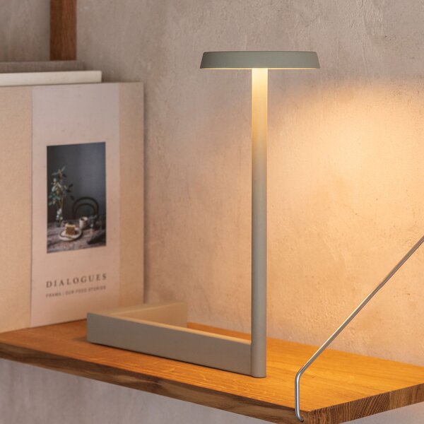 Vibia Flat lampă masă LED h=30 cm verde L1, reglabil, Verde, Camera de zi / sufragerie, Metal, Modern