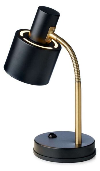 Lampă de masă Halo Design, Negru, Camera de zi, Metal