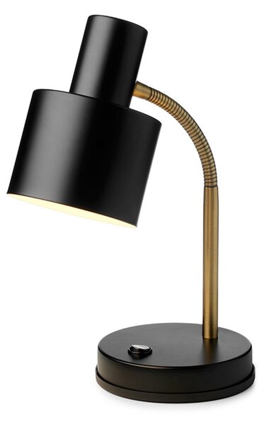 Lampă de masă Halo Design, Negru, Camera de zi, Metal