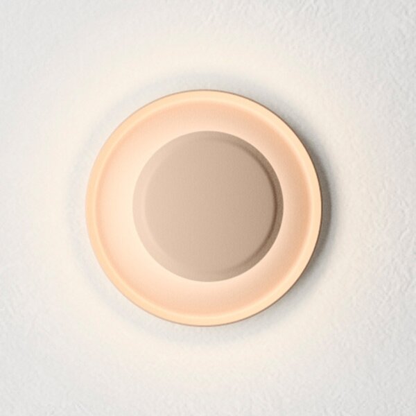 Vibia Top Aplic LED Ø 17 cm roz pal, Roz / Rosé, Camera de zi / sufragerie, Metal, Modern