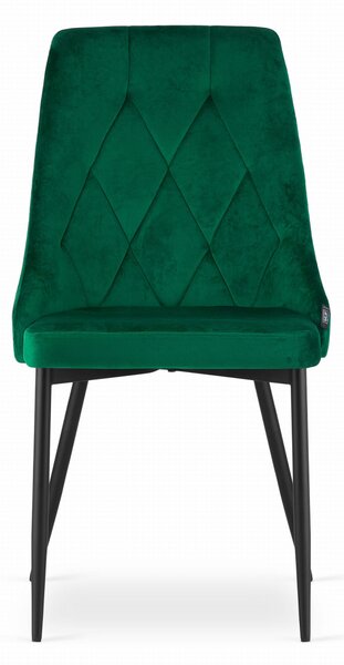 Scaun de sufragerie din catifea verde IMOLA