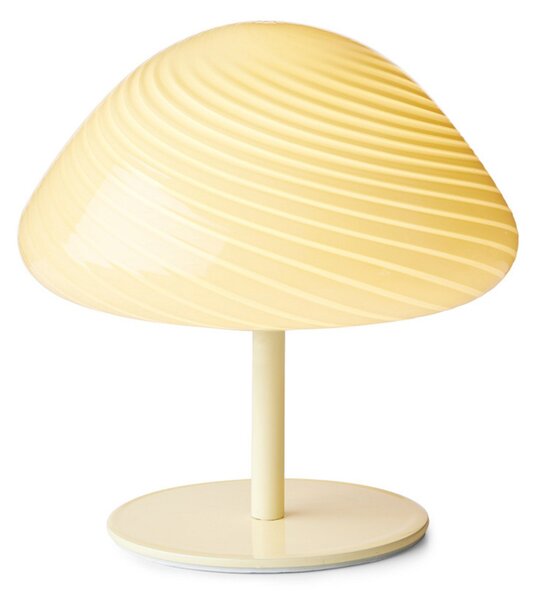 Lampă de masă Halo Design, Bej, Camera de zi, Sticlă