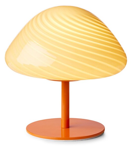 Lampă de masă Halo Design, Portocaliu, Camera de zi, Sticlă