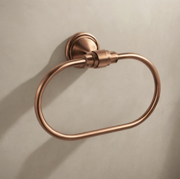 Cuier de baie Ring 1607 Brush Copper