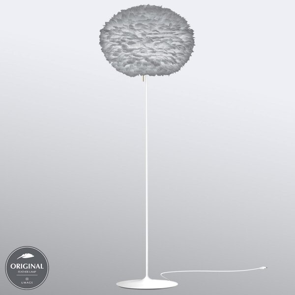 UMAGE Eos large lampă de podea gri deschis, Gri, Camera de zi / sufragerie, Metal, Design