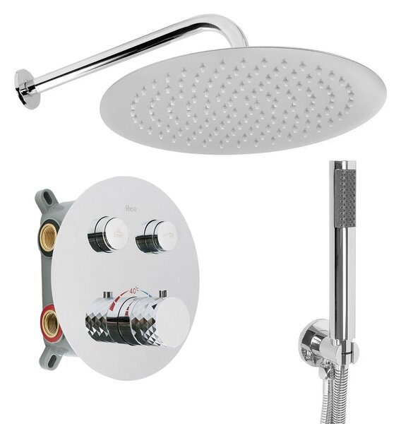 Set de dus incastrat Rea Lungo Diamond Chrom + BOX