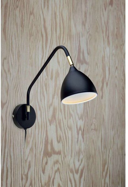 Lampă de perete Markslöjd, Negru, Camera de zi, Metal