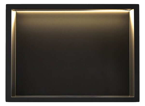 RAFT BAIE INCASTRAT PERETE LED 30x45 black