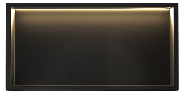 RAFT BAIE INCASTRAT PERETE LED 30x60 black