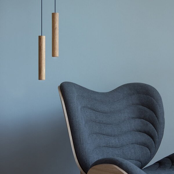UMAGE Chimes lampă suspendată stejar deschis, Lemn, Camera de zi / sufragerie, Lemn, Modern