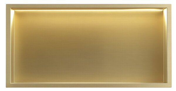 RAFT BAIE INCASTRAT PERETE LED 30x60 brush gold