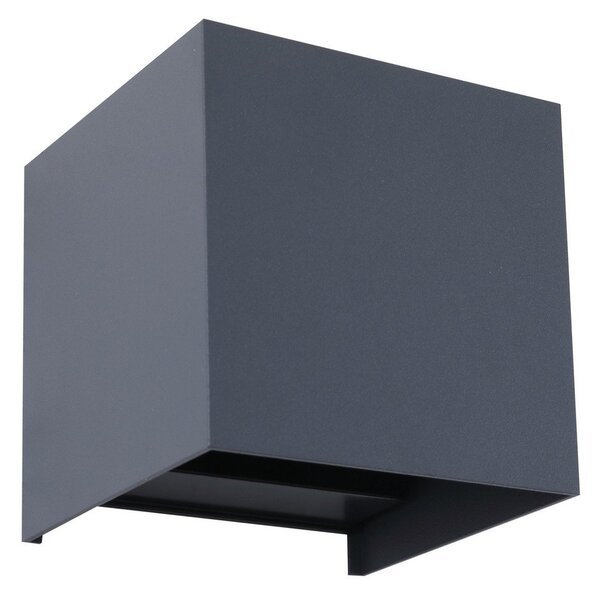 Lampă de Exterior Lindby, Dara, reglabil, Gri, Balcon, Aluminiu, Modern
