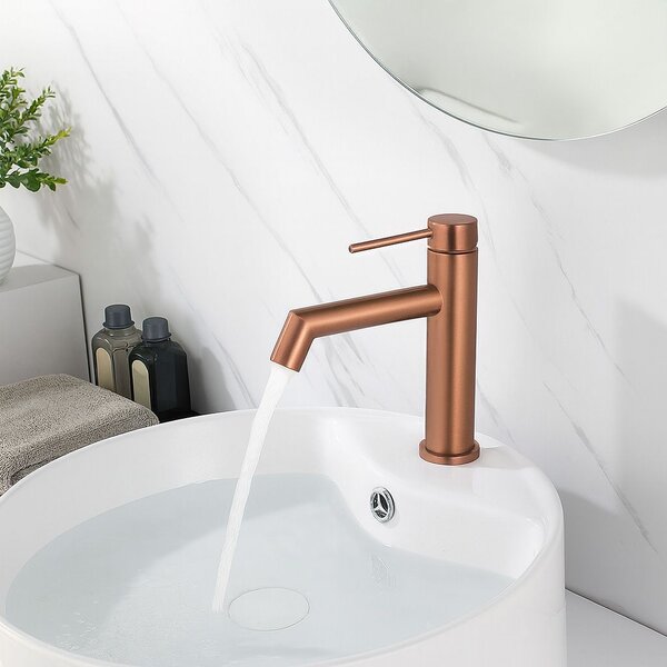 Robinet pentru lavoar Rea FOSS Brush Copper Low