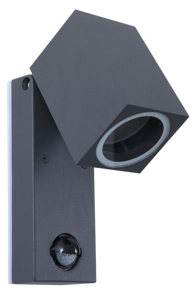 Lămpi de exterior Lindby, Othil, reglabil, Gri, Balcon, Aluminiu, Modern