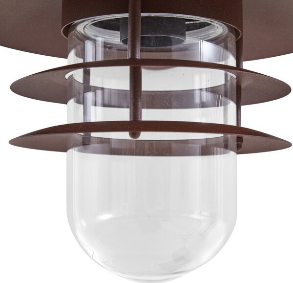 Lămpi de exterior Lindby, Meliora, reglabil, Maro / Rugină, Balcon, Metal