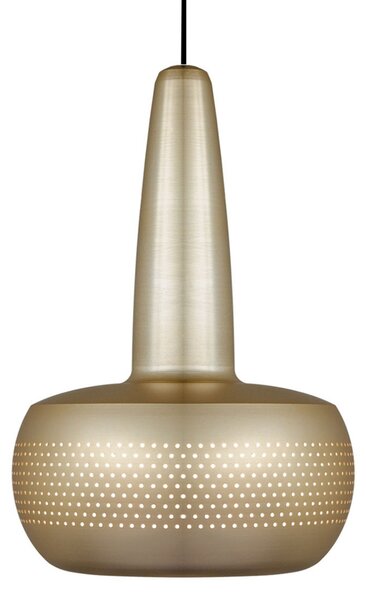 UMAGE Clava lampă susp. alamă, Cannonball negru, reglabil, Auriu / Alamă, Camera de zi / sufragerie, Metal, Design