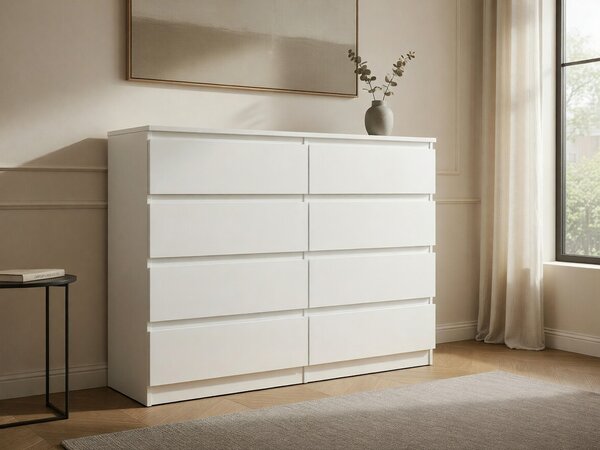 Comodă Comfivo Structor III, Alb, PAL laminat, 100x138x40cm, 61 kg