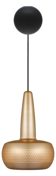 UMAGE Clava lampă susp. alamă, Cannonball negru, reglabil, Auriu / Alamă, Camera de zi / sufragerie, Metal, Design