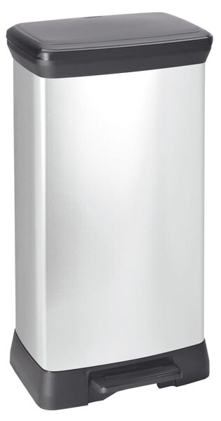 Curver Coș de gunoi cu pedală „Deco”, 50 L, argintiu 250569