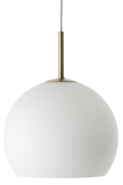 Lustră Pendul FRANDSEN, Ball, reglabil, Alb, Camera de zi, Sticlă, Design