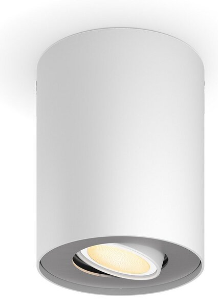 Plafoniere Philips Hue, Philips Hue Pillar, reglabil, Alb, Camera de zi, Metal, Modern