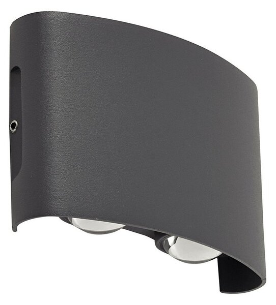 Lămpi de exterior Lindby, Ithan, Negru, Terasă, Aluminiu, Modern