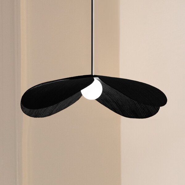 UMAGE Forget Me Not mediu pendul 1 bec stejar negru, Negru, Camera de zi / sufragerie, Lemn, Design