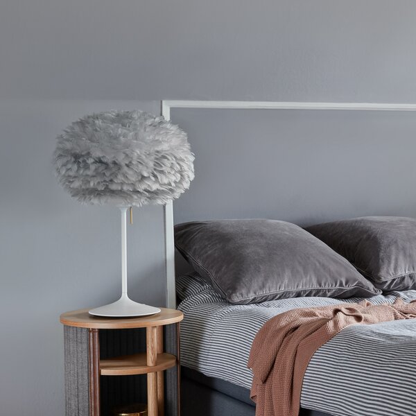 UMAGE Eos lampă de masă medie gri deschis/alb, Gri, Camera de zi / sufragerie, Design