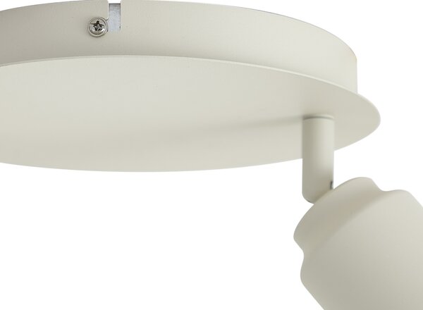 Spot modern de baie bej cu 2 lumini IP44 - Ducha