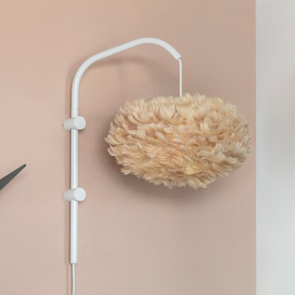 UMAGE Eos aplică perete Willow alb/maro deschis, Alb, Camera de zi / sufragerie, Metal, Design