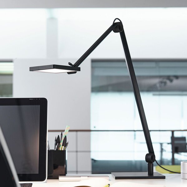 Waldmann Lampă de masă cu LED PARA.MI FTL 108 R negru 940, reglabil, Negru, Studiu / Birou, Metal