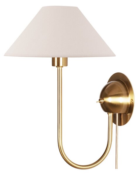 Lampă de perete Globen Lighting, IRIS, Bej, Camera de zi, Țesătură / Textil, Vintage