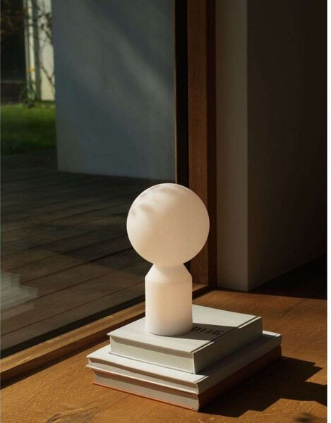 Lampă de masă Normann Copenhagen, reglabil, Alb, Camera de zi, Plastic