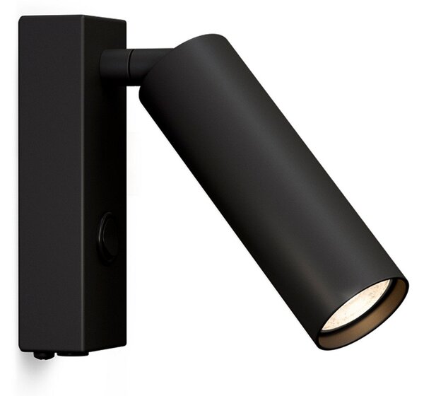 Lampă de perete Herstal, Negru, Camera de zi, Metal