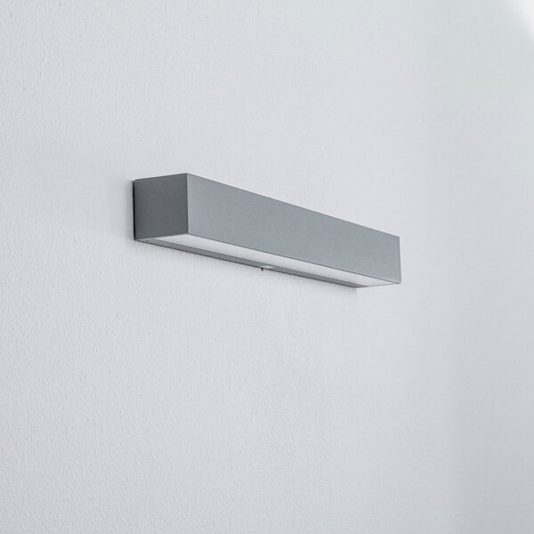 Arcchio Lampă LED pentru exterior Lengo, 50 cm, 1 bec, gri, CCT, Gri, Aluminiu, Modern