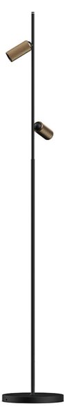 Lampadar LED Decor F2, negru/alamă, dimabil - Antidark