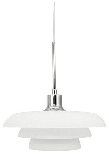 Lustră Pendul Dyberg Larsen, Ava, reglabil, Alb, Camera de zi, Sticlă, Modern