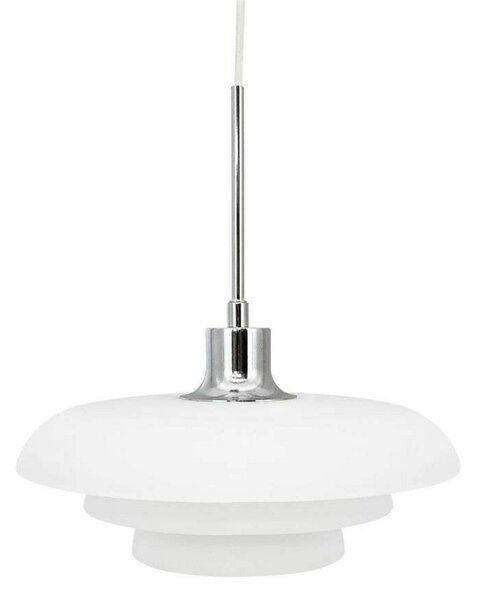 Lustră Pendul Dyberg Larsen, Ava, reglabil, Alb, Camera de zi, Sticlă, Modern
