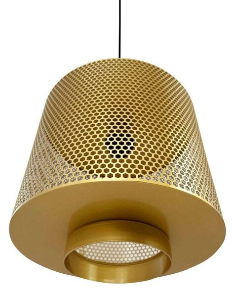 Lustră Pendul Dyberg Larsen, Pau, reglabil, Auriu / Alamă, Camera de zi, Metal, Scandinavă