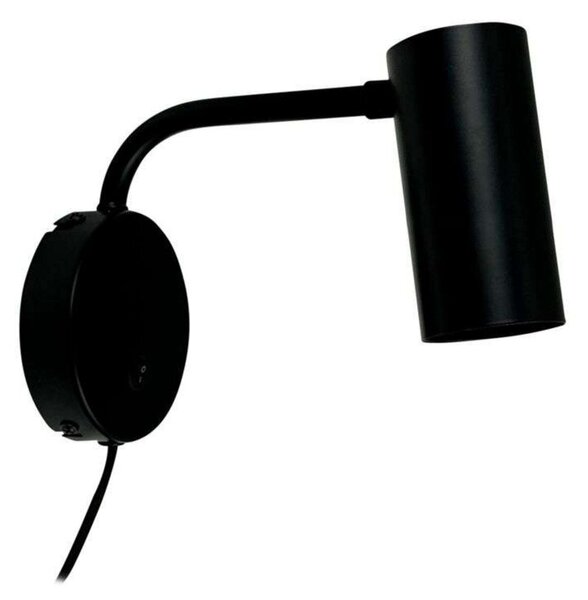Lampă de perete Dyberg Larsen, Skagerrak, Negru, Camera de zi, Metal, Modern