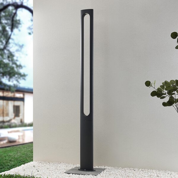 Lucande Dovino lampă LED pe stâlp, 200 cm, Negru, Aluminiu, Modern