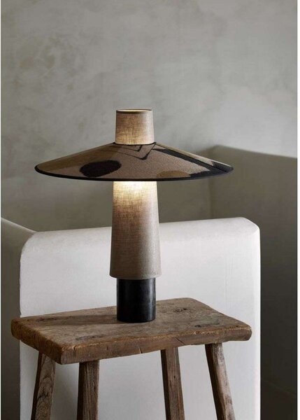 Lampă de masă Forestier, Thésée, Maro / Rugină, Camera de zi, Țesătură / Textil, Boho