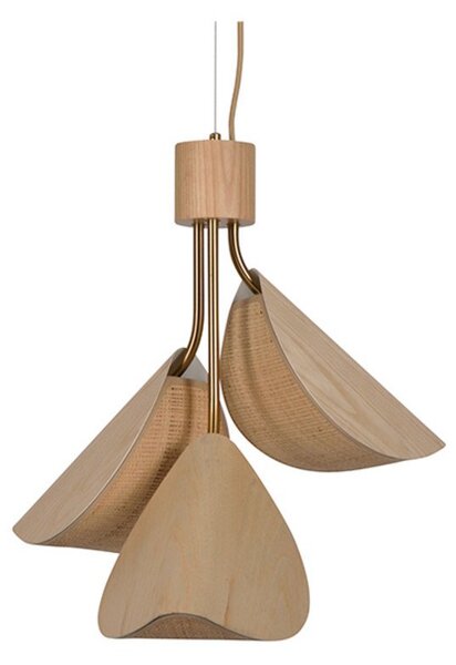 Lustră Pendul Forestier, Lys, reglabil, Lemn, Camera de zi, Altele, Design