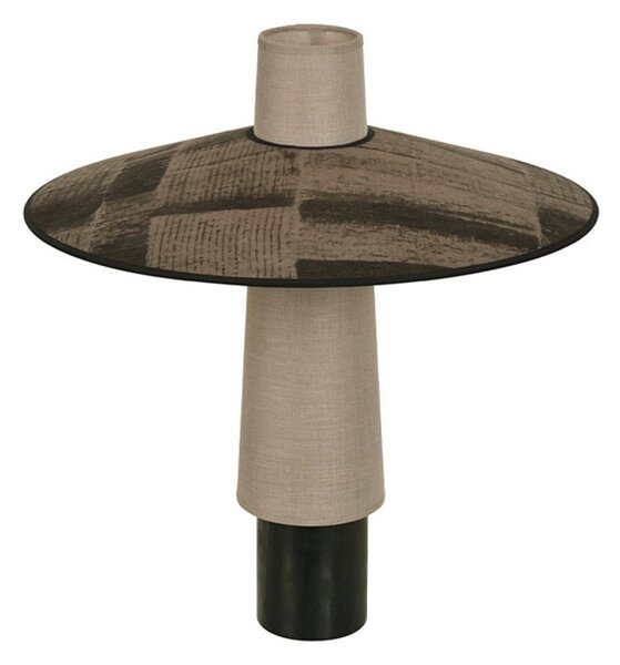 Lampă de masă Forestier, Thésée, Gri, Camera de zi, Țesătură / Textil, Boho